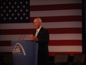 Oliver North gave a rousing speech at CPAC.